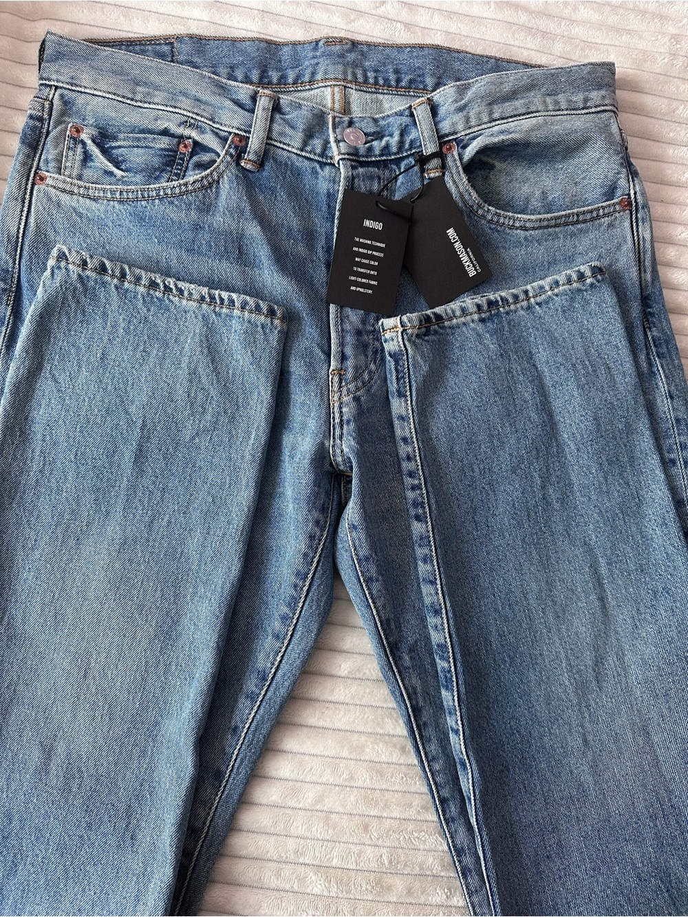 Buck Mason Light Indigo Slim Jeans Size L Large